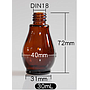 Brown Glass gourd bottle(30ml)